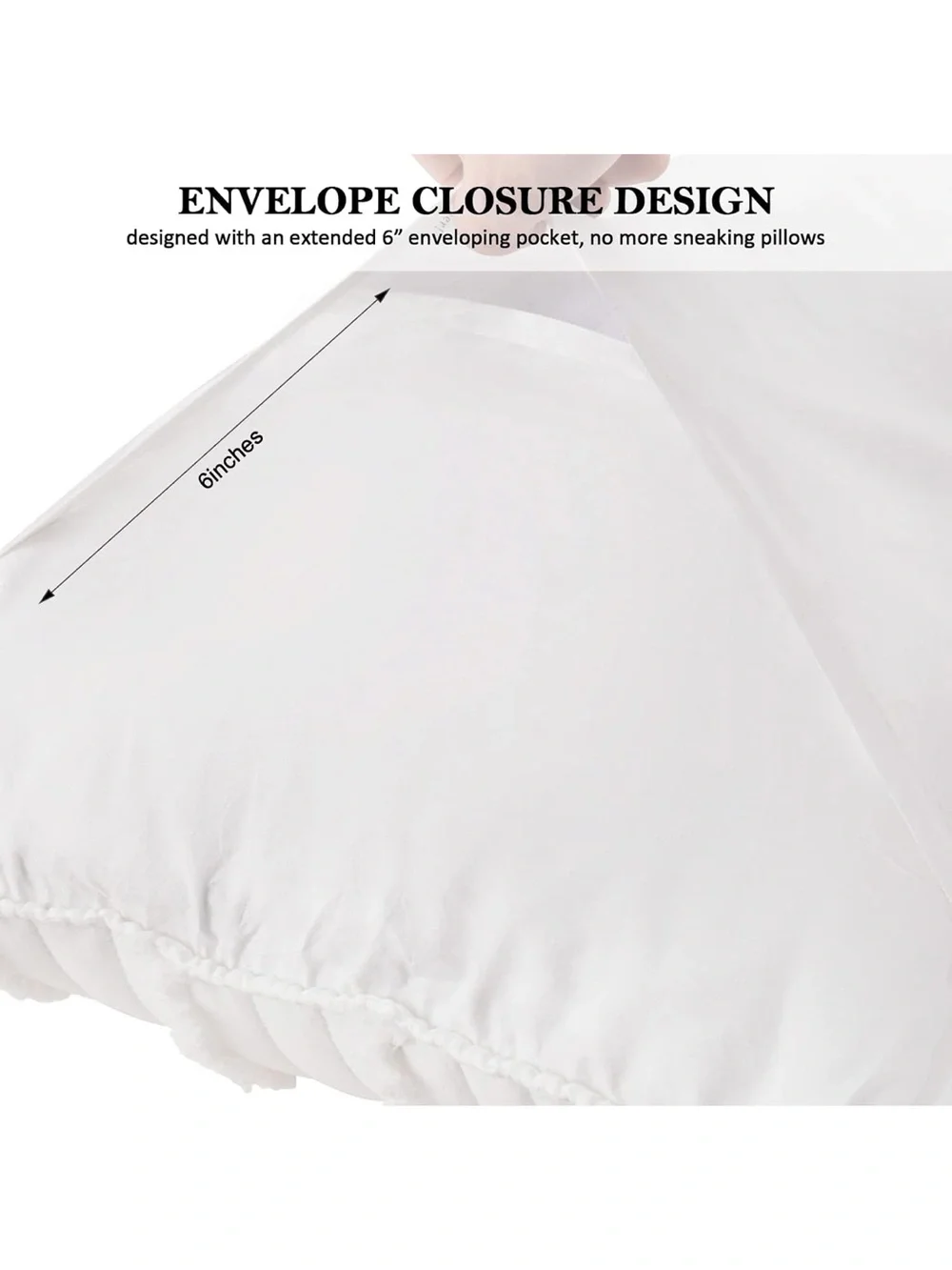 BOSOWOS King Size Pillow Shams Set of 2, Ultra Soft Breathable 20 x 36 2597/bb8